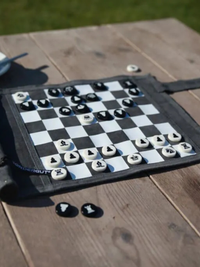 Sondergut Chess/Checkers Roll-Up Travel Set
