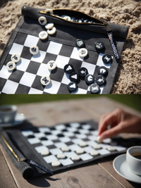 Sondergut Chess/Checkers Roll-Up Travel Set