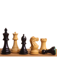 16" Premier Series Magnetic Travel Chess Set- Ebony & Maple Wood Board with Ebonised Boxwood Pieces