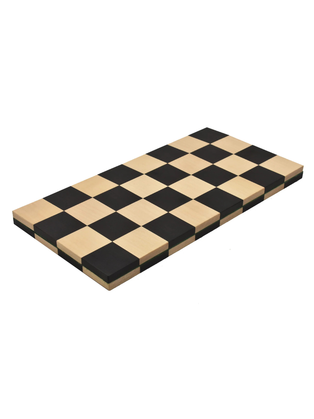 Solid Wood Roll Up Travel Chess Board in Ebony & Maple Wood