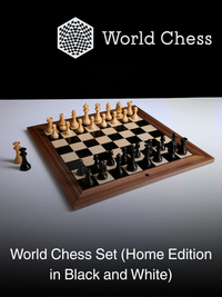 Weltschachspiel (Home Edition in Schwarz und Weiß)