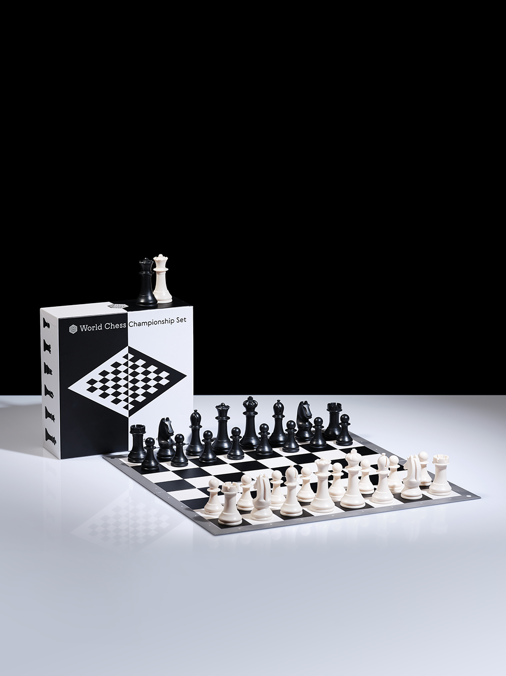 Premium Vector  Blue chess board with white border