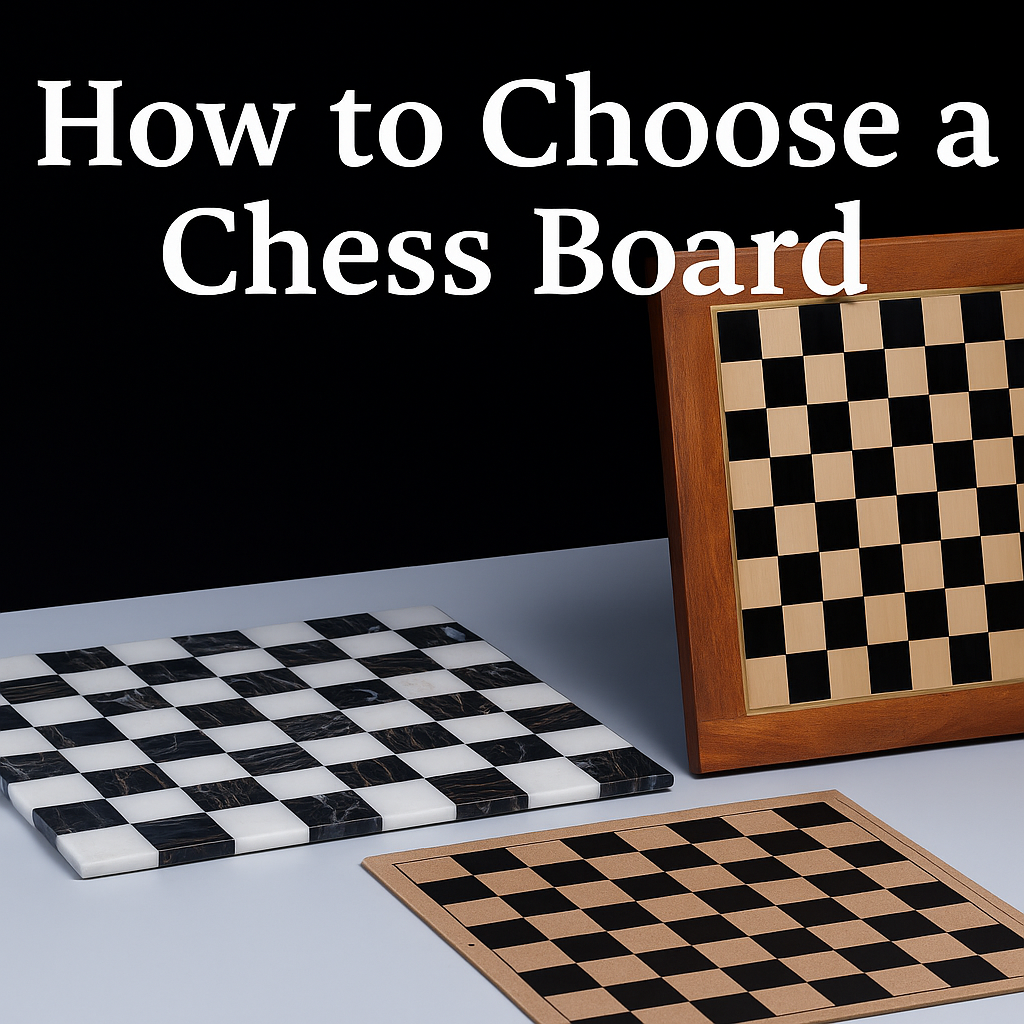 Label of article "How to choose a chess board"