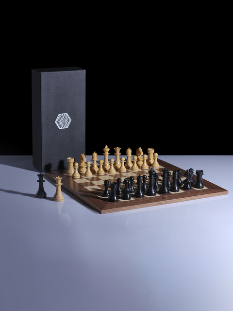 Ensemble de championnat du monde d'échecs (édition noyer)