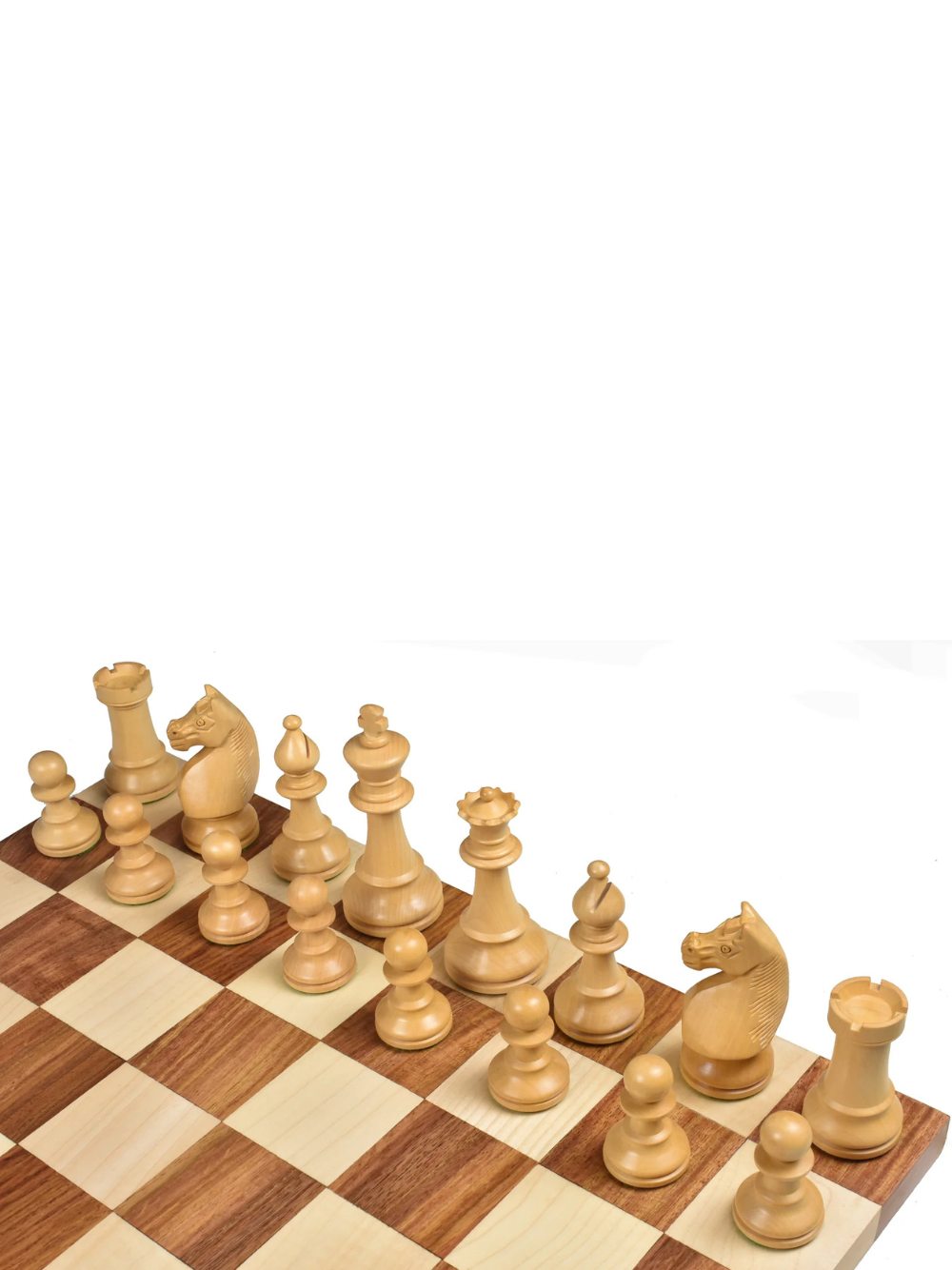 1920's German Collectors' Chess Set- Chess Pieces Only- Golden Rosewood - 4.1"