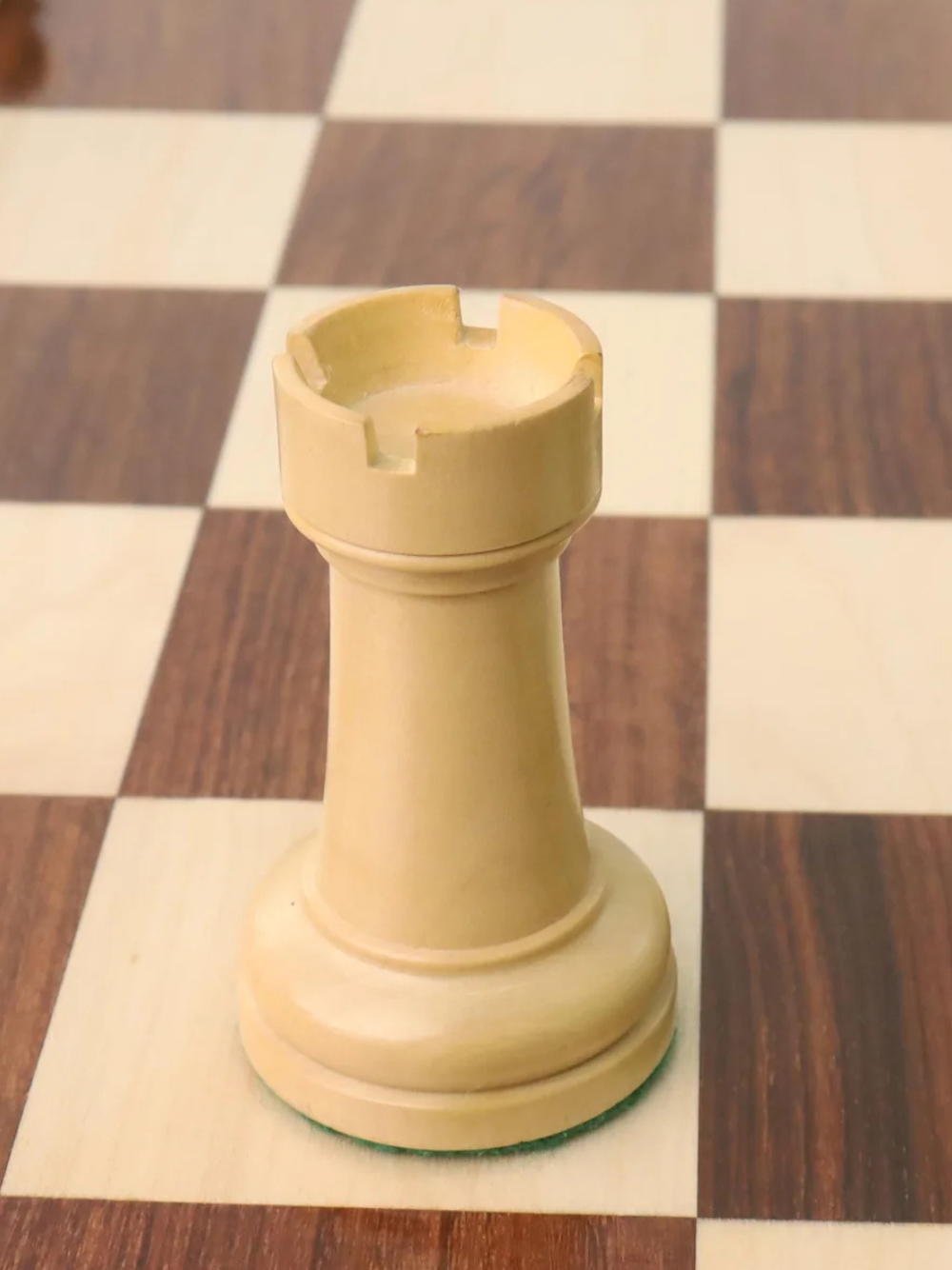 4.5" Soviet Russian 1960's Chess Set - Chess Pieces Only - Double Weighted Golden Rosewood