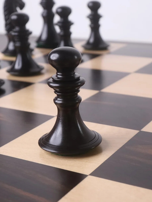 4.3" Aristocrat Series Luxury Staunton Chess Set - Ebony Wood & Boxwood Pieces with Board & Box