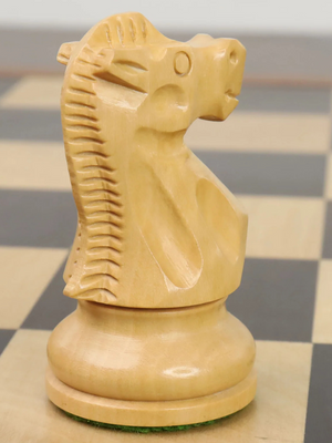 Staunton-Schachfiguren der Reykjavik-Serie – gewichteter Buchsbaum – 3,8 Zoll König