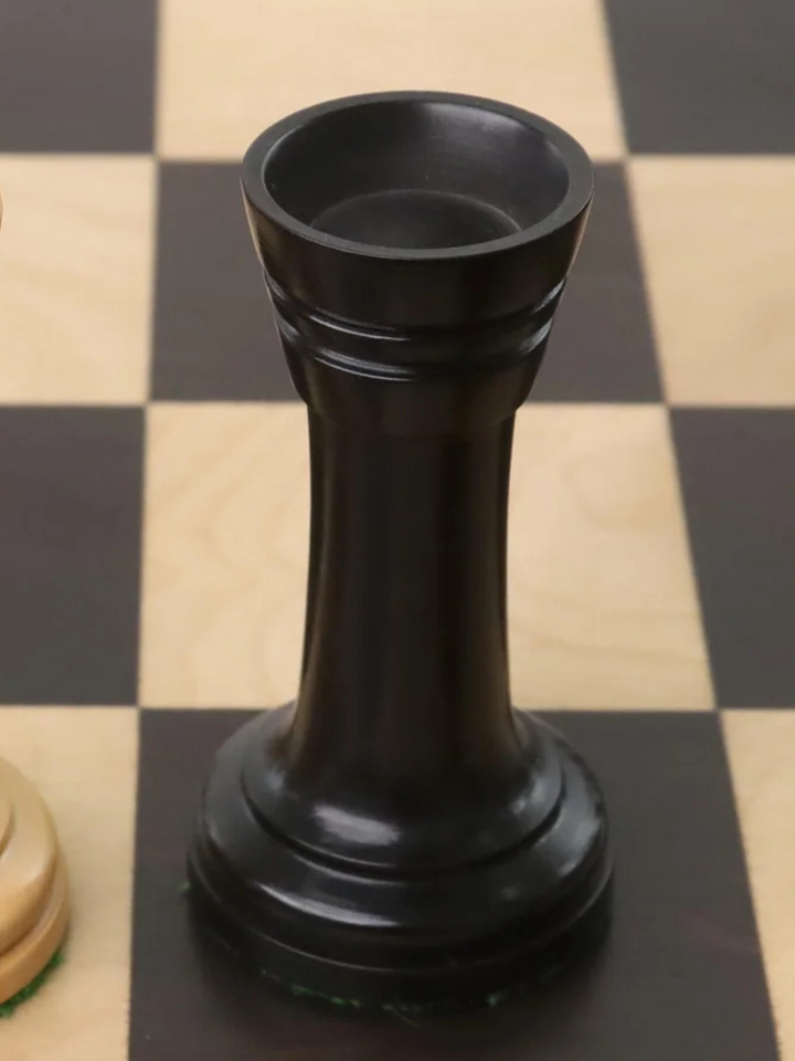 Pezzi di Scacchi Sovietici Russi Averbakh - Legno di Bosso Doppio Peso - Re 4,8"