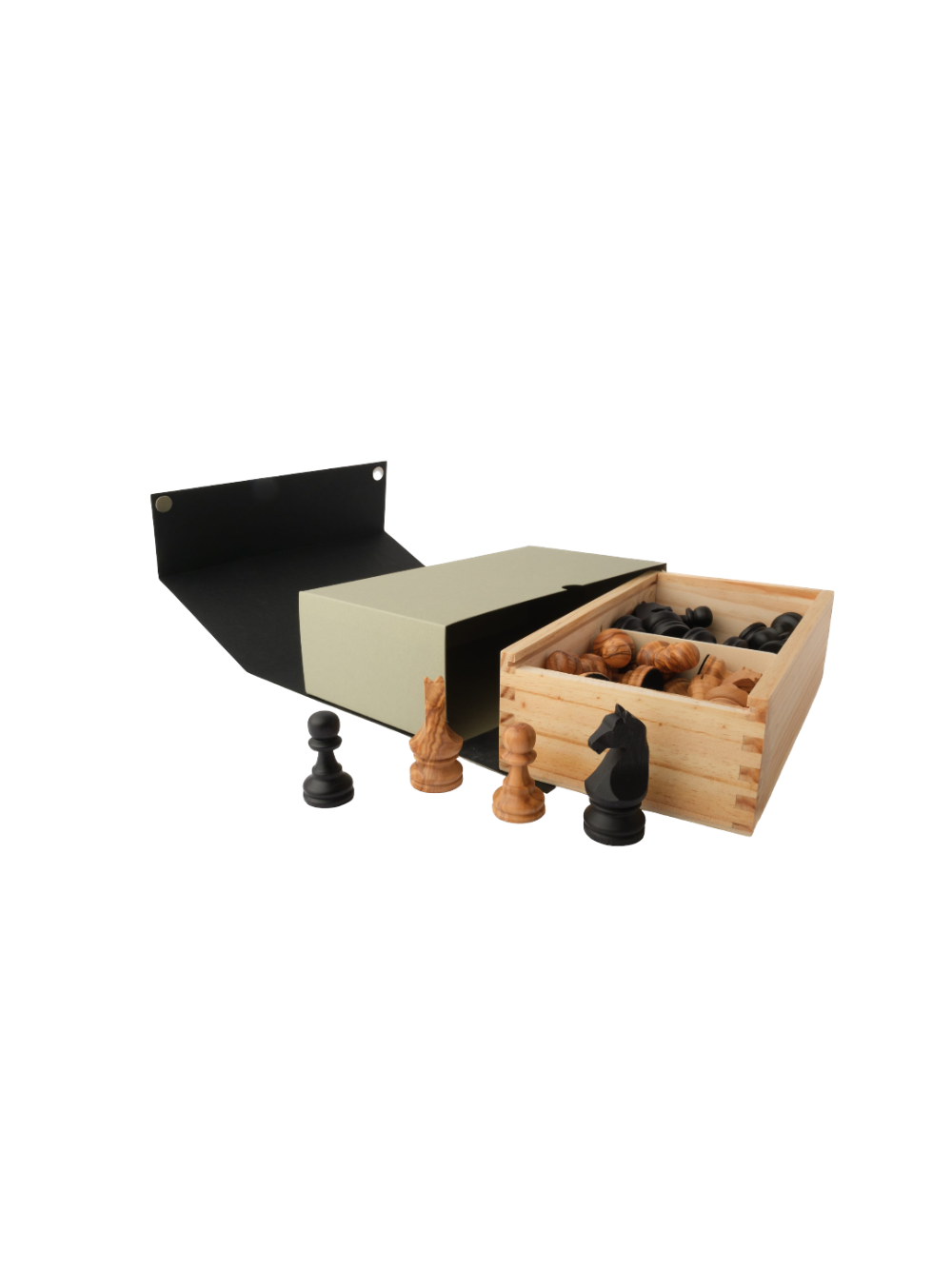 Olivewood Staunton Europa №6 Chess Pieces