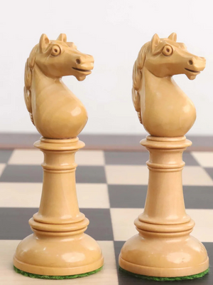 4" Edinburgh Northern Upright Pre-Staunton Chess Pieces Only Set - Ebony Wood