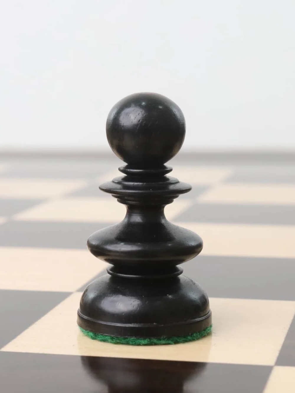 3.3" St. John Pre-Staunton Ebony Wood & Antique Calvert Chess Pieces