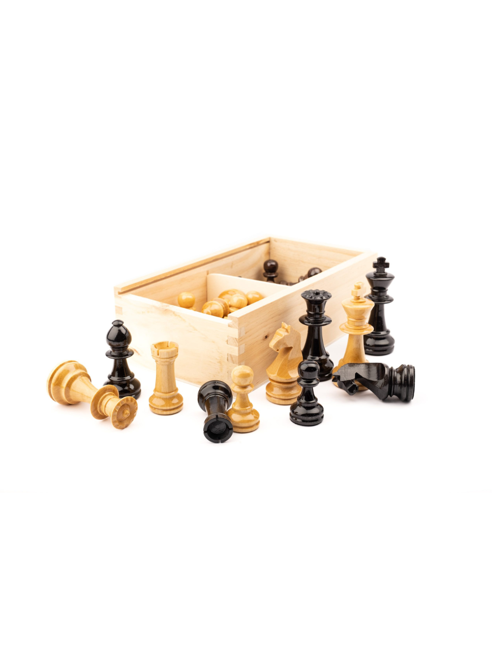 Schwarze Staunton Europa Nr. 6 Schachfiguren