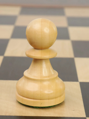 Staunton-Schachfiguren der Reykjavik-Serie – gewichteter Buchsbaum – 3,8 Zoll König