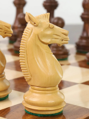 3.4" Meghdoot Series Golden Rosewood Staunton Chess Pieces
