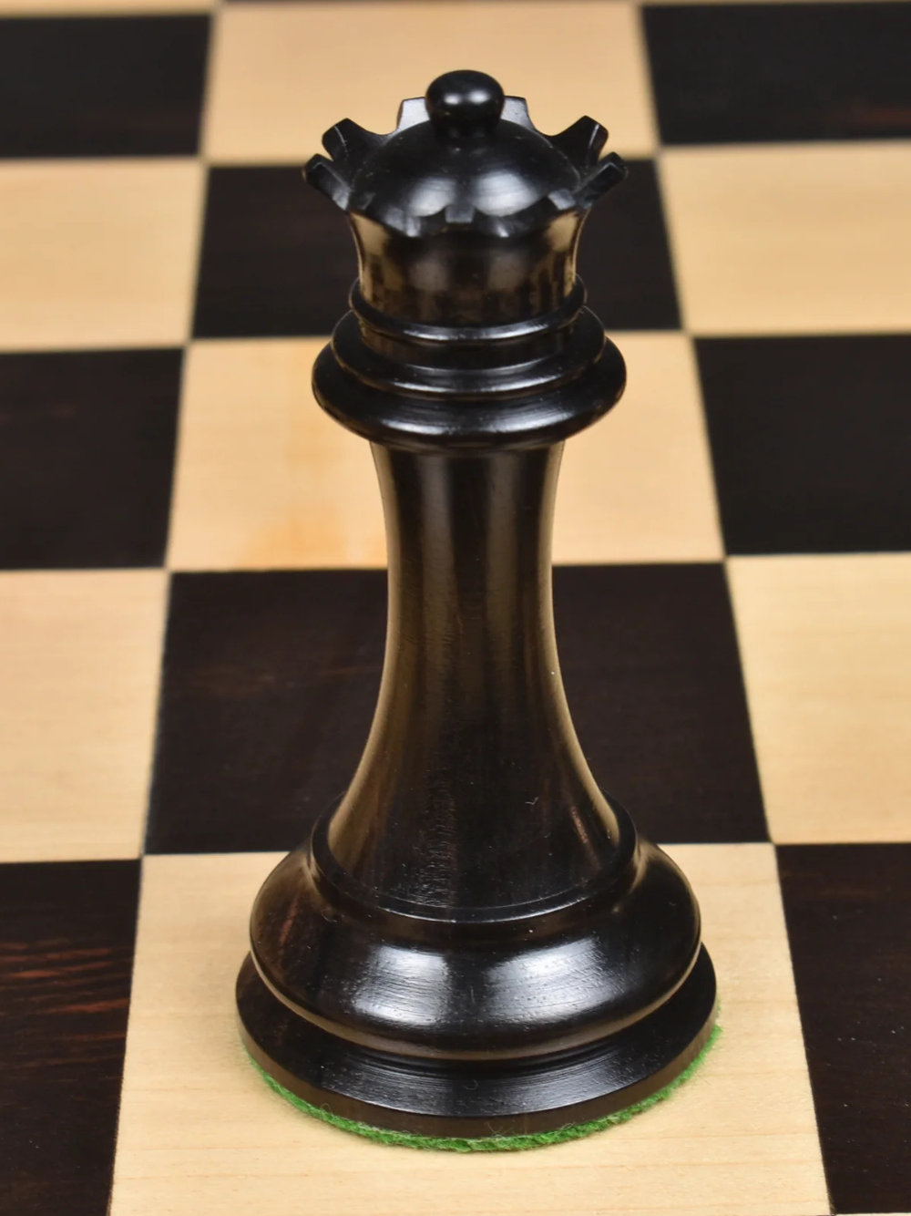 Repro 2016 Sinquefield Staunton Ebony Wood Chess Pieces - Triple Weight