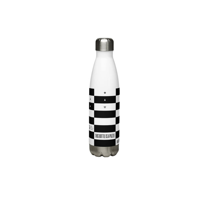 Botella de agua de acero inoxidable - Negro y blanco