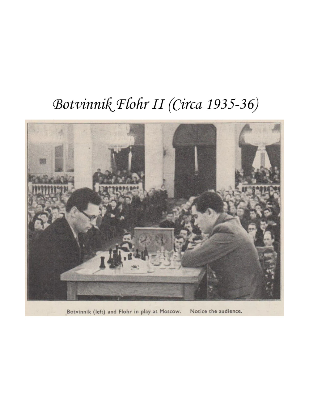 1935 Botvinnik Flohr-II Soviet Chess Pieces -Distress Antiqued Boxwood & Ebonised Boxwood- 4.4" King
