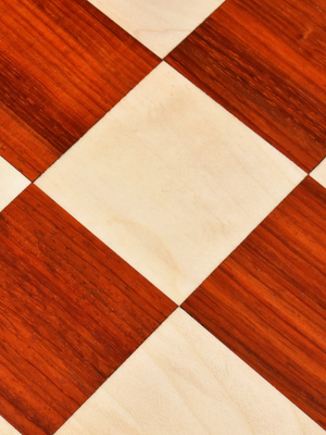 3.9" Exclusive Alban Staunton Chess Set - Bud Rosewood Pieces with Board & Box