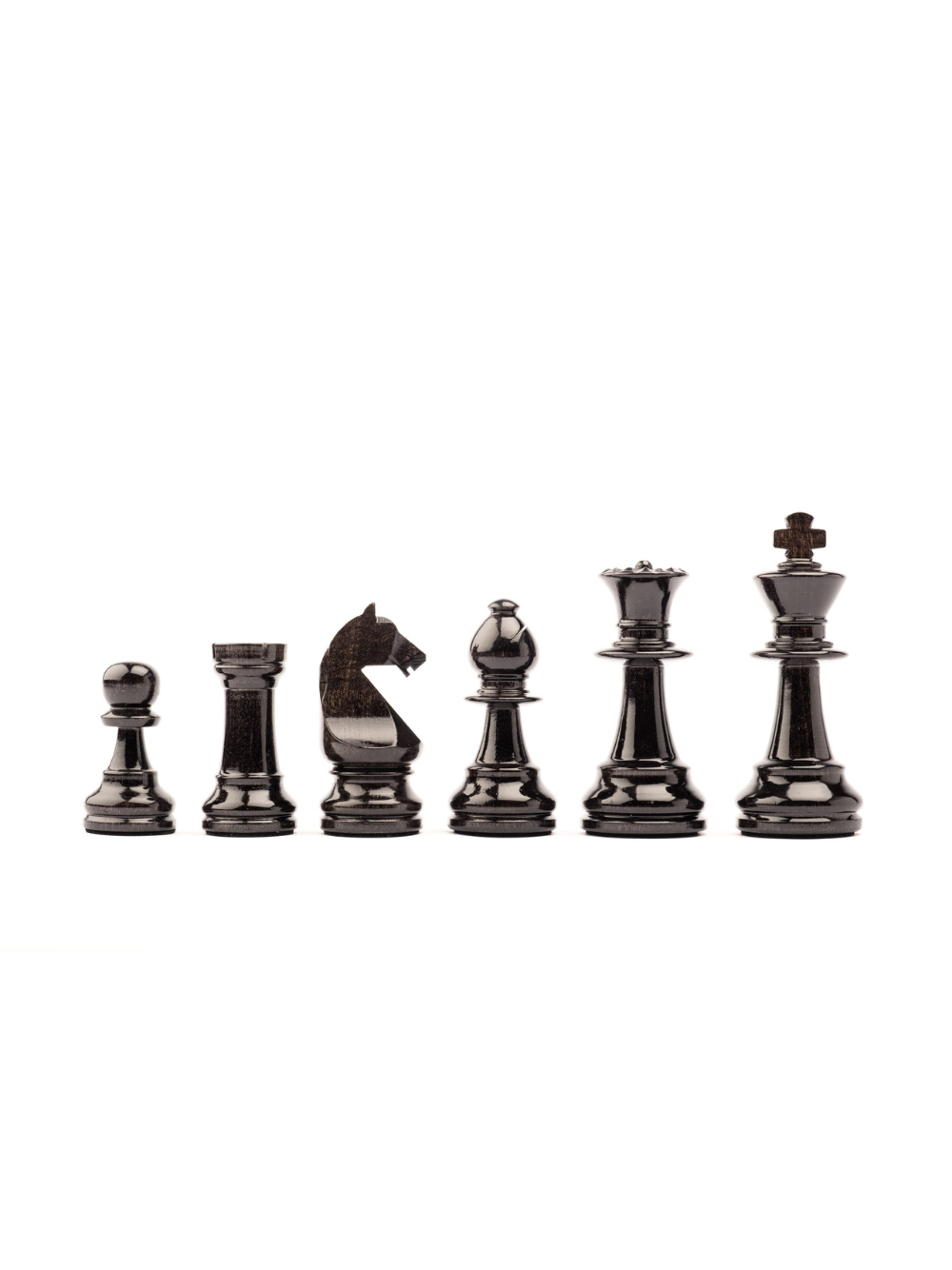 Schwarze Staunton Europa Nr. 6 Schachfiguren