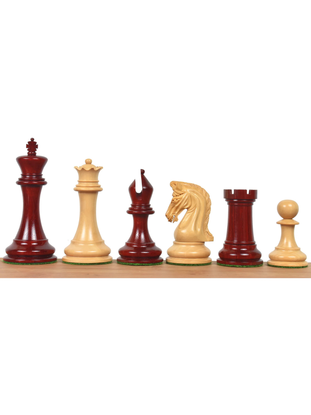 Repro 2016 Sinquefield Staunton Chess Pieces Bud Rosewood-Triple Weight