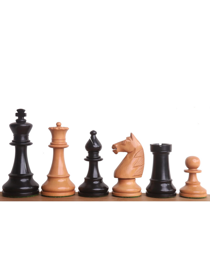 French Grandmaster Staunton Chess Pieces – Antiqued Boxwood