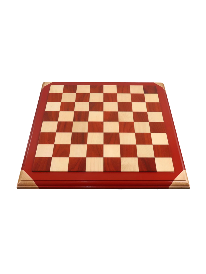21" Bud Rosewood &amp; Maple Chessboard with Raised Tiles