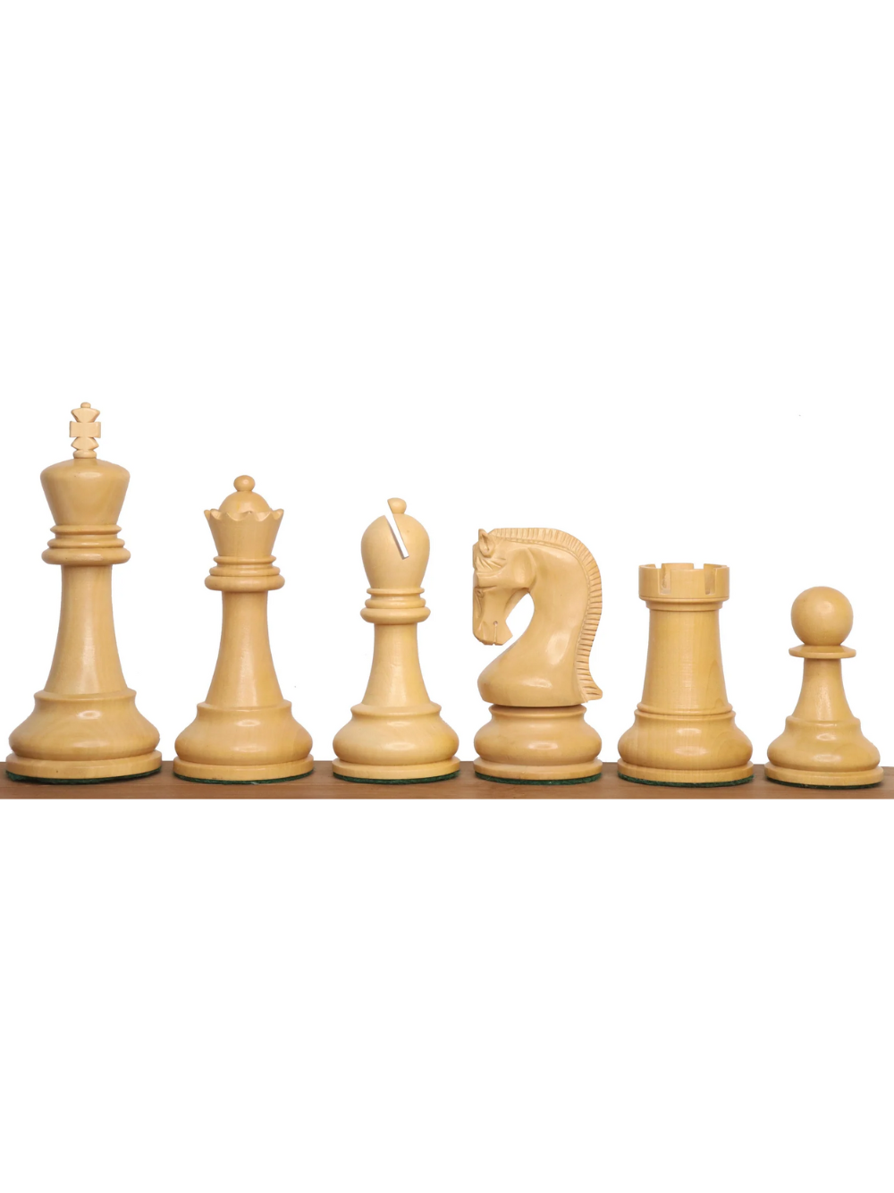 4" Leningrad Staunton Chess Pieces - Rosewood & Boxwood