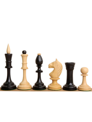 Averbakh Soviet Russian Chess Pieces - Double Weighted Boxwood - 4.8" King