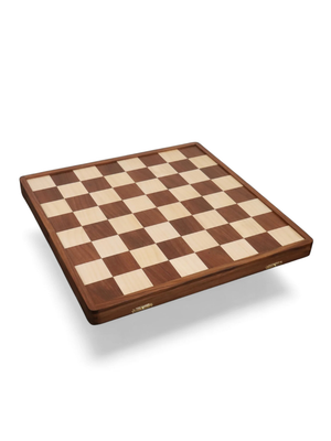 1950's Dubrovnik Chess Board Folding Style in Golden Rosewood & Maple Wood with Internal Storage - 57 mm square