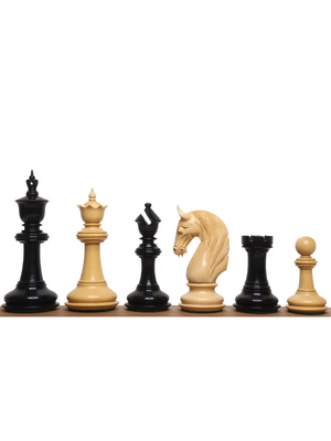 4.6" Bath Luxury Staunton Pieces Only Set - Ebony Wood and Triple Weight