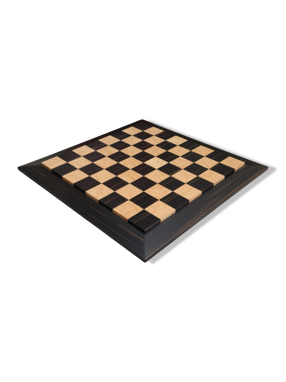 Macassar Ebony & Bird's Eye Maple Custom Contemporary II Chess Board