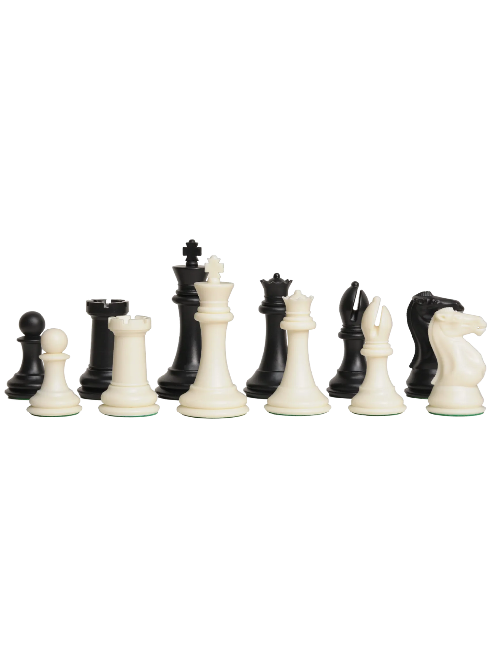 The Fischer Series Plastic Chess Pieces - 4.0" King