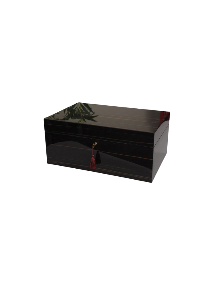 Signature Fitted Coffer Chess Box - Macassar Ebony
