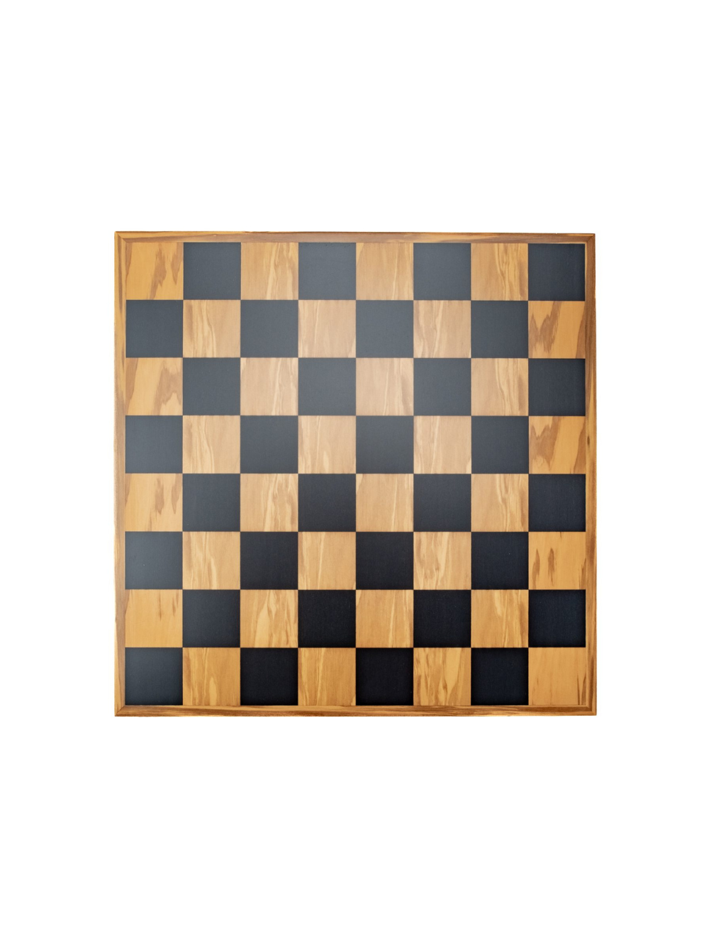 ‘Olivewood’ Chessboard with thin Olive frame