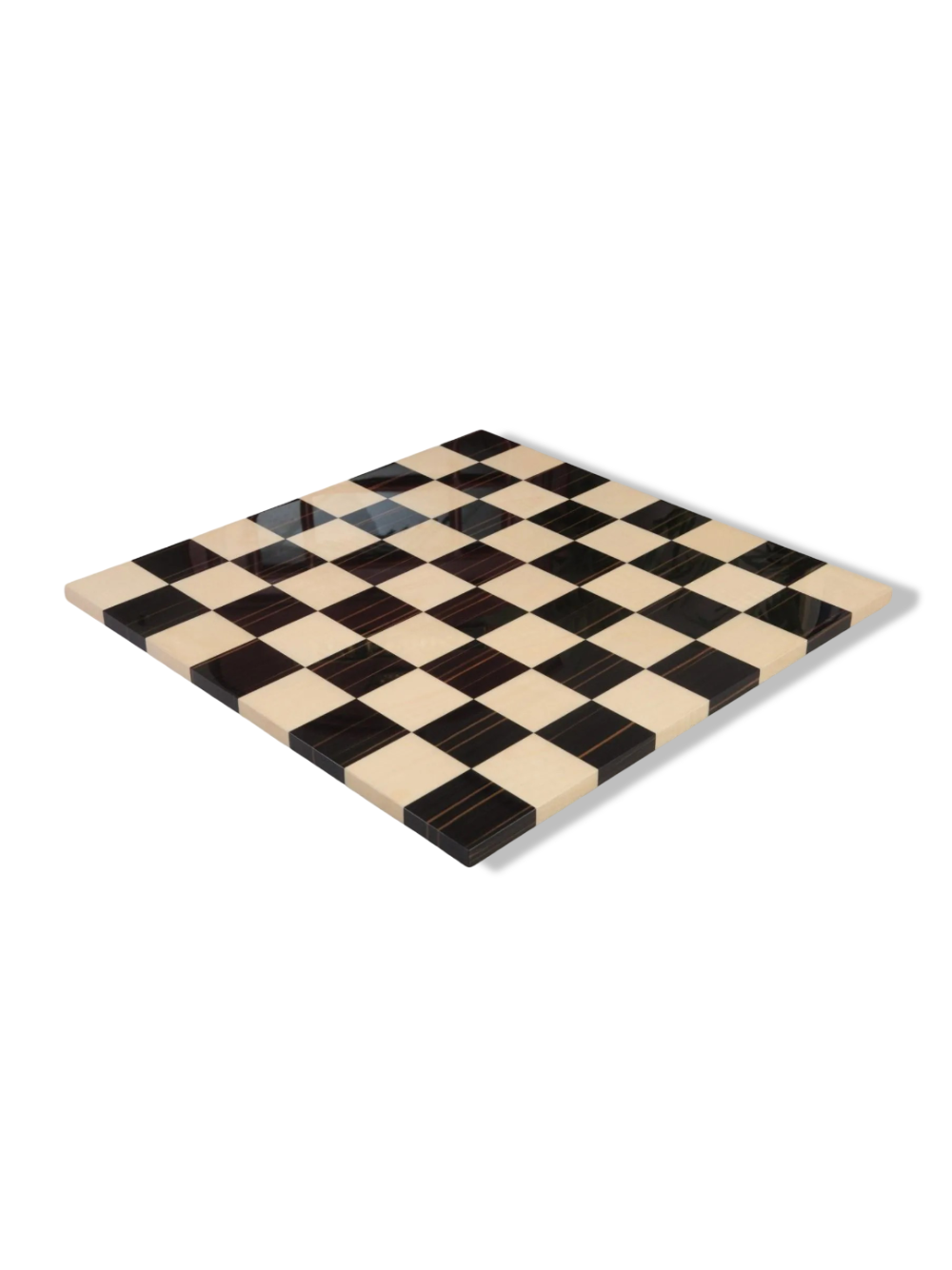 Genuine Ebony and Maple Modern Chess Board - Gloss Finish