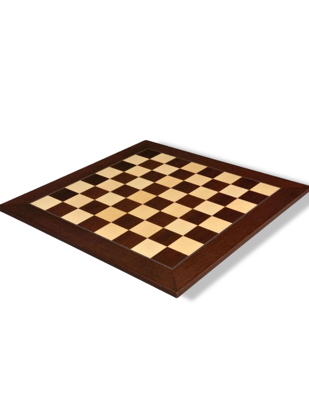 Montgoy Palisander and Bird's Eye Maple Standard Traditional Chess Board
