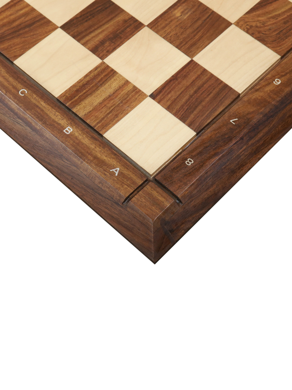 Drueke Style Golden Rosewood & Maple Chess Board - image 1
