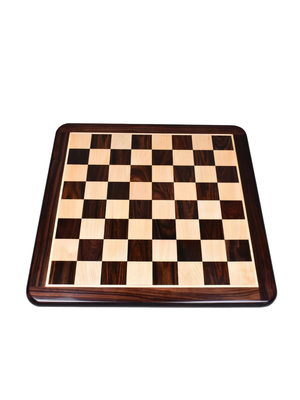 19" Large Flat Rosewood & Maple Chess Board