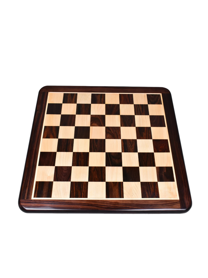 19" Large Flat Rosewood &amp; Maple Chess Board