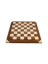 21" Golden Rosewood & Maple Wood Luxury Chessboard - 55 mm Square- Carved Border
