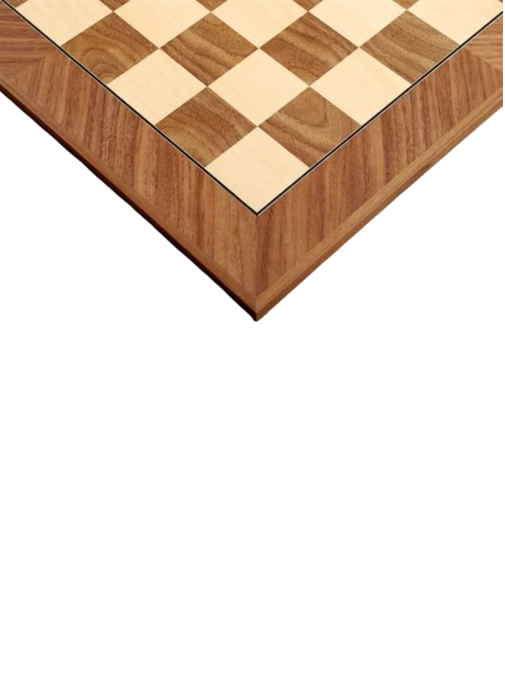 Traditional Chess Board – Walnut &amp; Maple, Standard Size - image 1