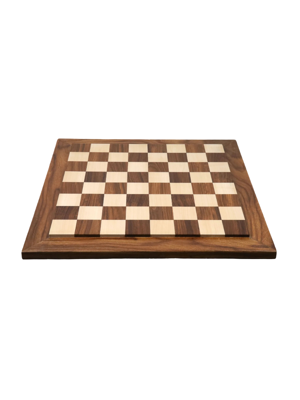21" Raised Wood Luxury Chess board - Golden Rosewood and Maple - 55 mm Square
