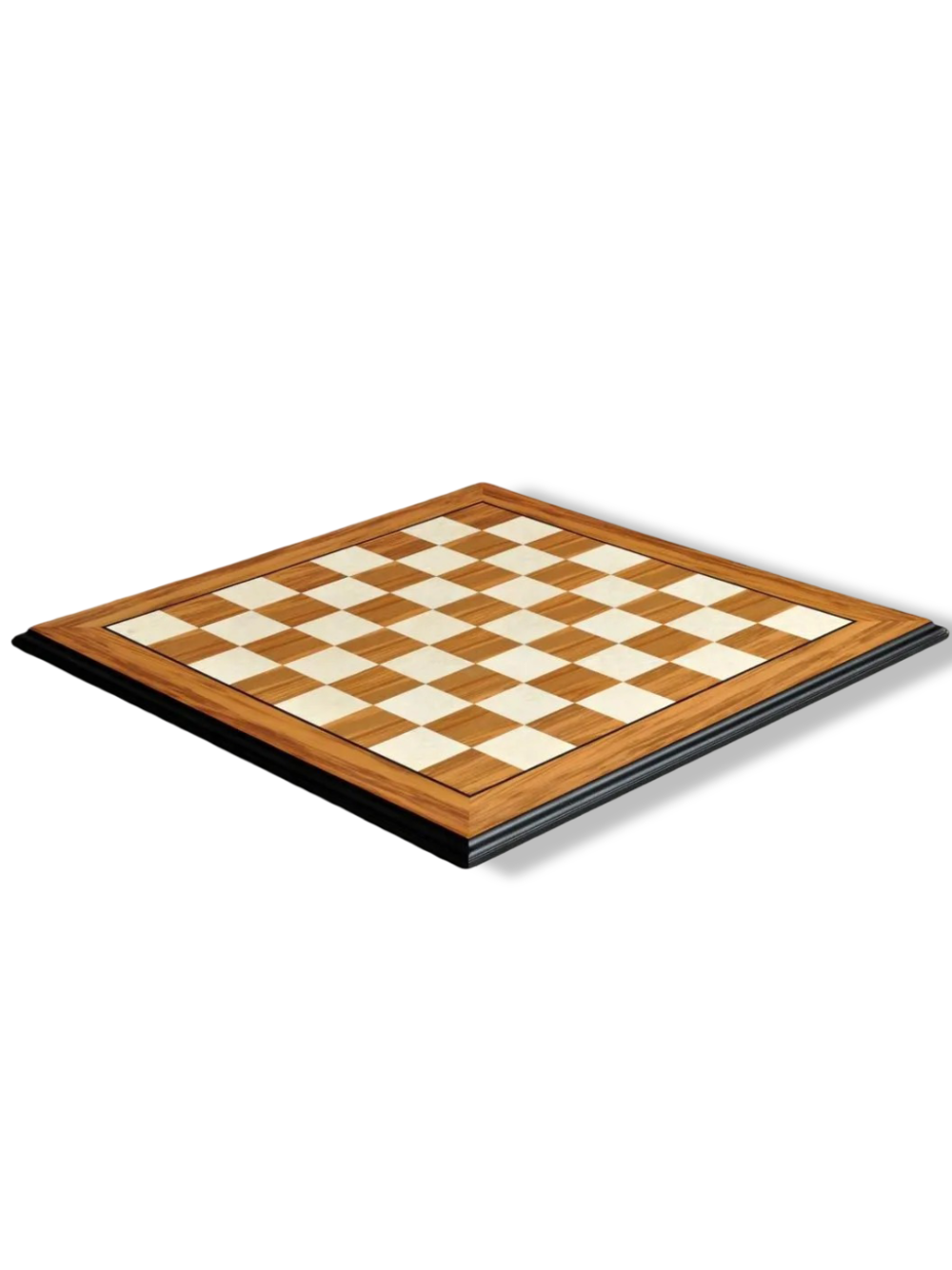 Olivewood and Bird's Eye Maple Standard Traditional Chess Board