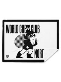World Chess Club North Pole Christmas Throw Blanket