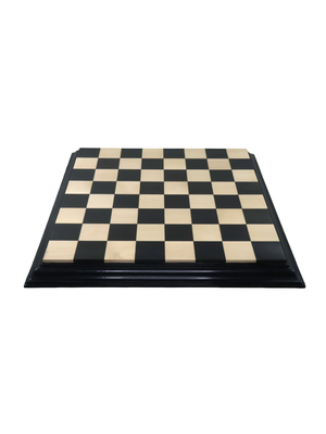 23" Ebony & Maple Wood Luxury Chess board with Carved Border- 63 mm Square