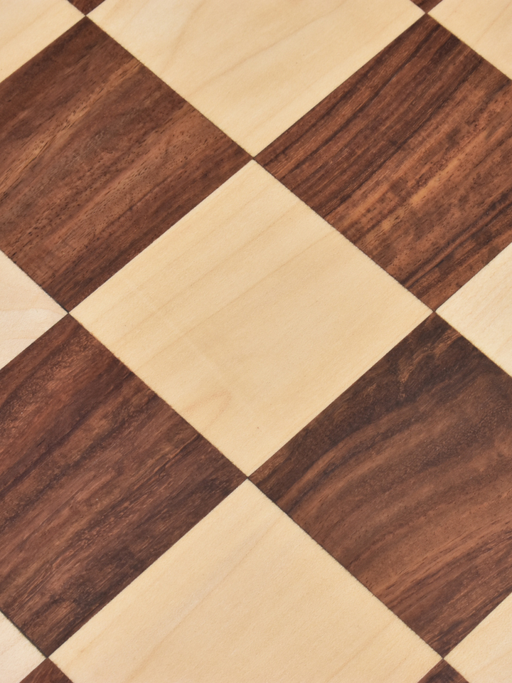 Drueke Style Golden Rosewood &amp; Maple Chess Board