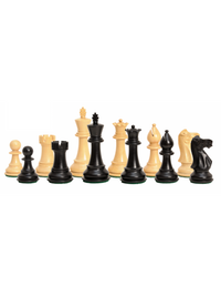 The Classic Series Chess Pieces - 3.75" King (Ebonised Boxwood and Natural Boxwood)