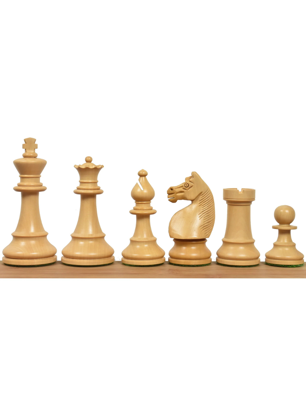 Deutsches Sammlerschachspiel aus den 1920er Jahren – Nur Schachfiguren – Goldenes Rosenholz – 4,1" 