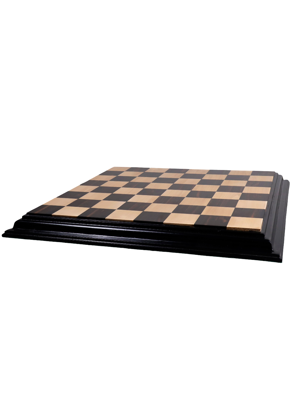 Luxury Ebony &amp; Maple Chess Board 21″
